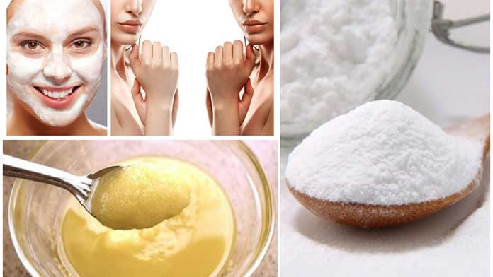 روشن کننده و اسکراب کننده ملایم پوست با جوش شیرین