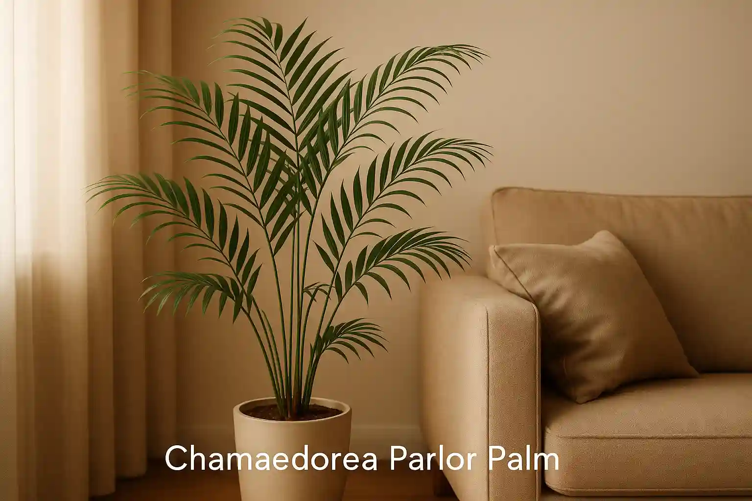 نخل شامادورا (بامبو پالم)؛ نخل ظریف برای خانه‌های کم‌نور