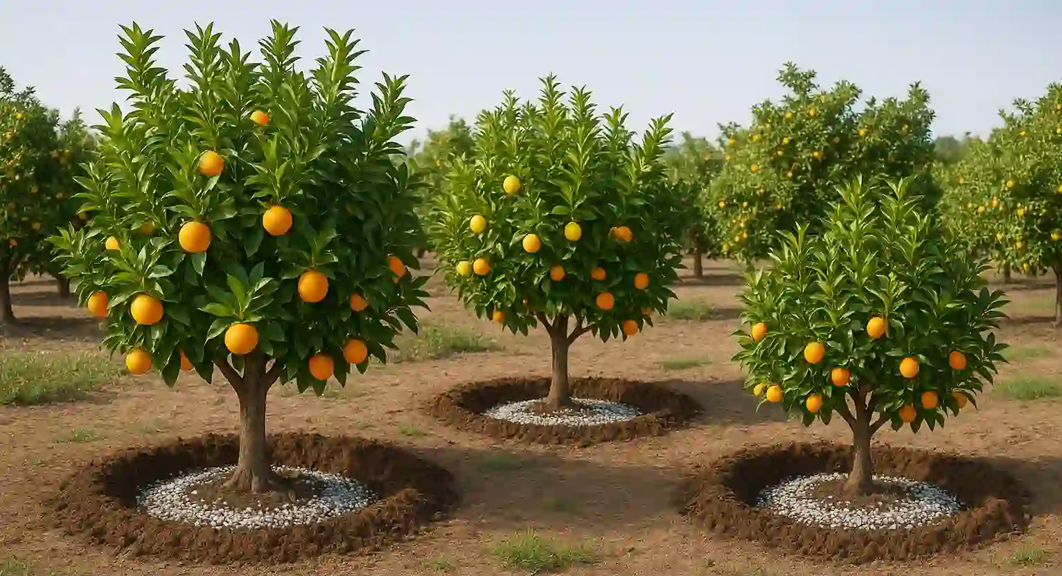 کود برای چالکود درخت مرکبات