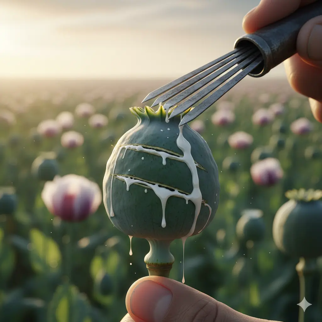 برداشت خشخاش و زمان مناسب آن