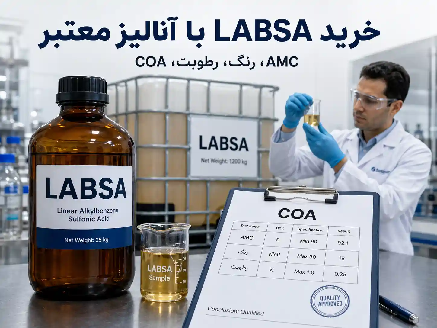 راهنمای کامل خرید LABSA برای تولید شوینده: از صفر تا سفارش