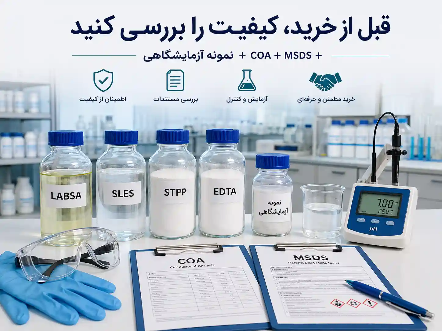 خرید مواد اولیه شوینده با کیفیت