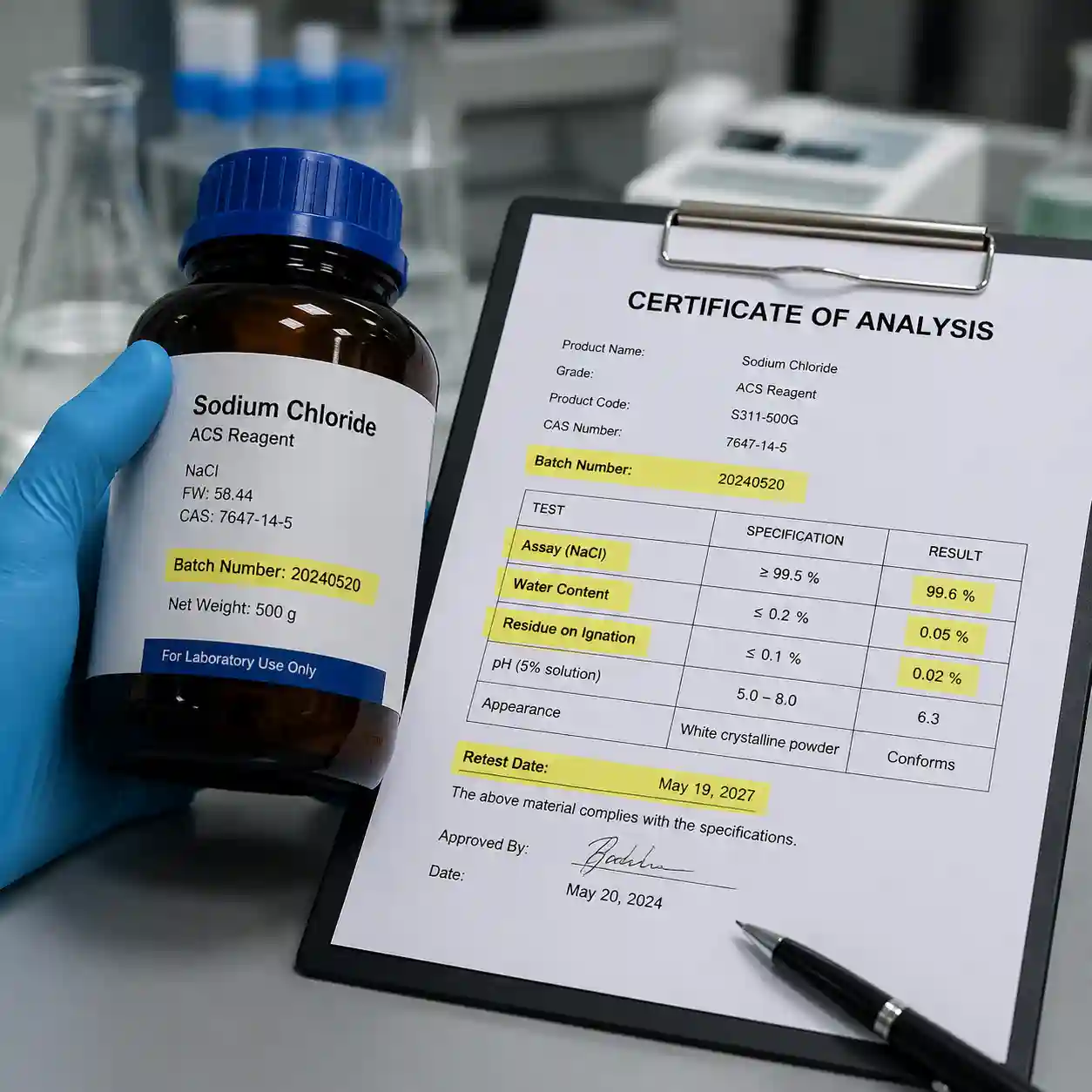 نحوه خواندن Certificate of Analysis (CoA): پارامترهای کلیدی