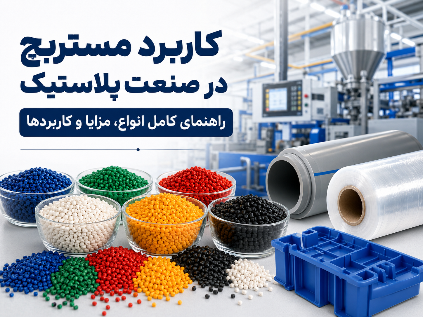 کاربرد مستربچ در صنعت پلاستیک، لوله سازی، بسته بندی، کشاورزی و خودرو