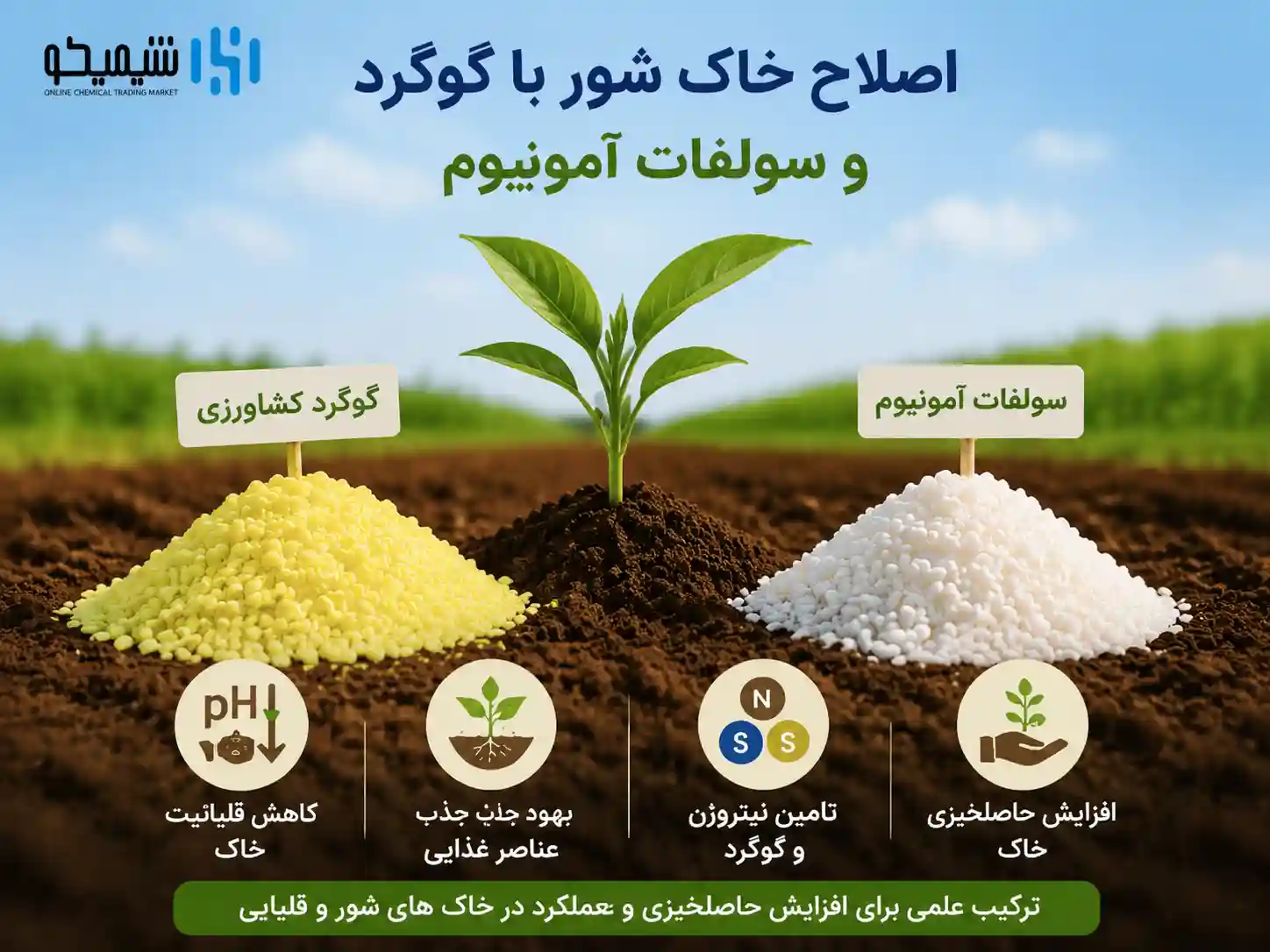 سولفات آمونیوم برای خاک شور چه کاربردی دارد؟