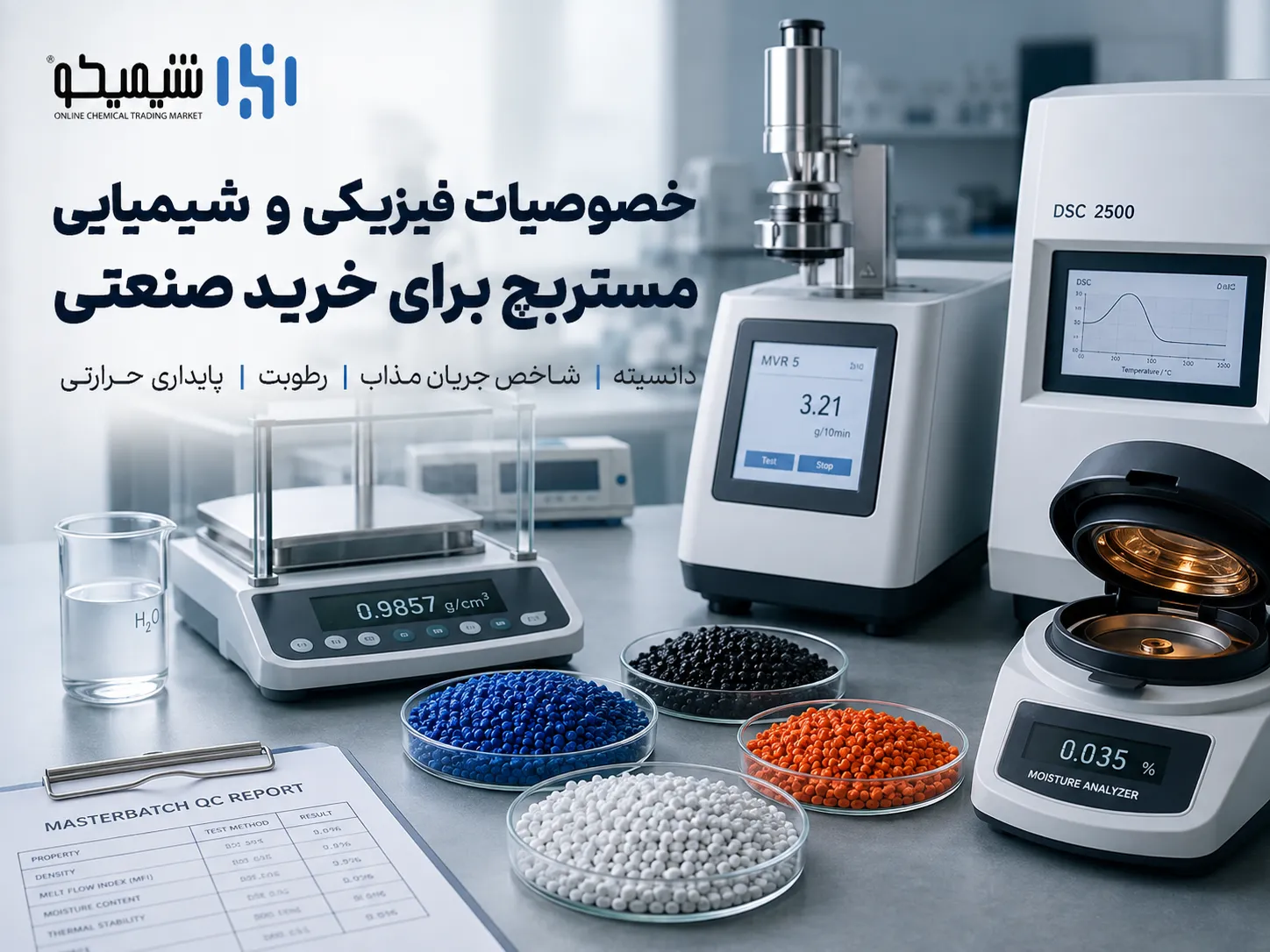 خصوصیات فیزیکی و شیمیایی مستربچ برای خرید صنعتی