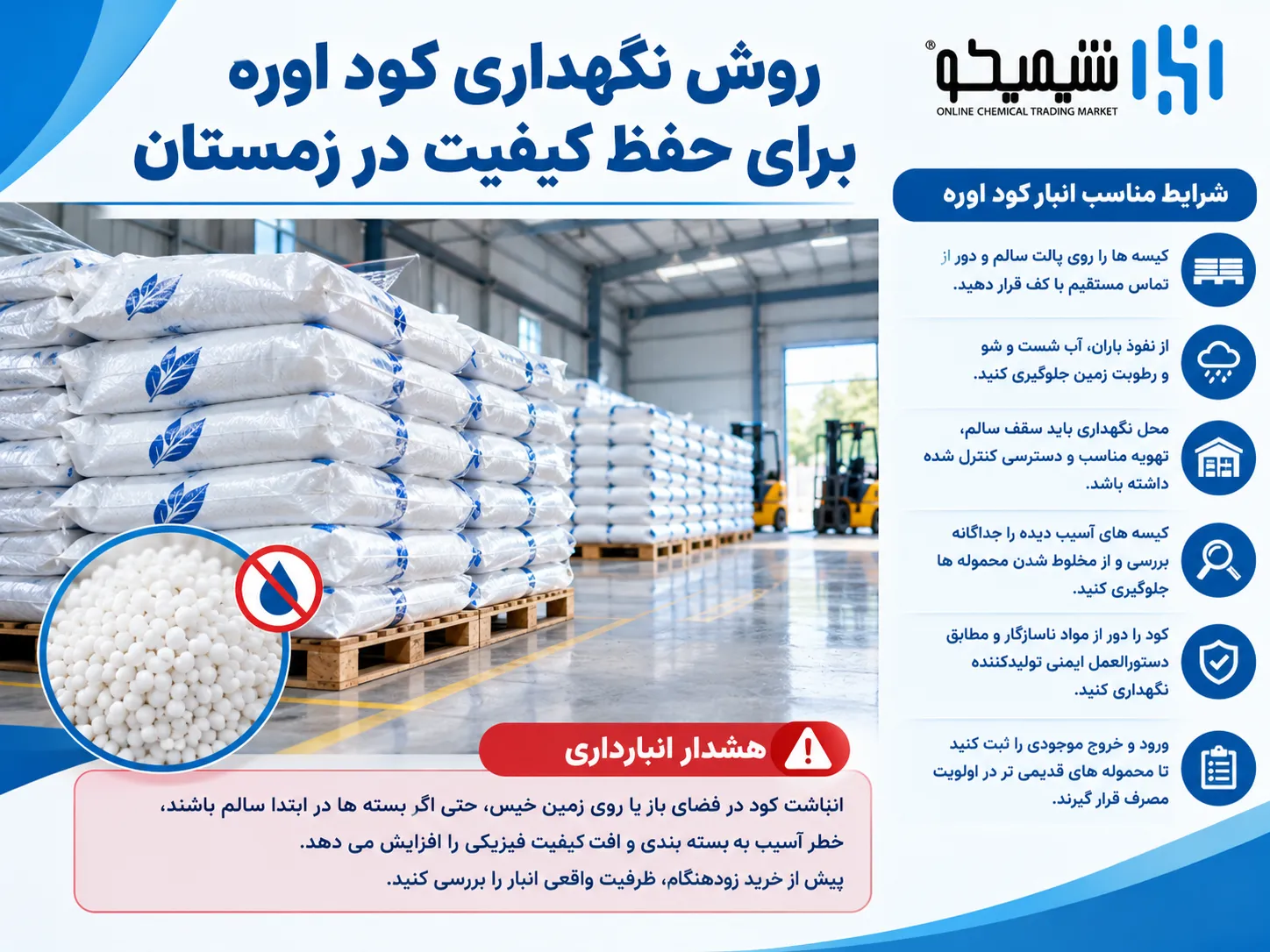روش نگهداری کود اوره برای حفظ کیفیت در زمستان