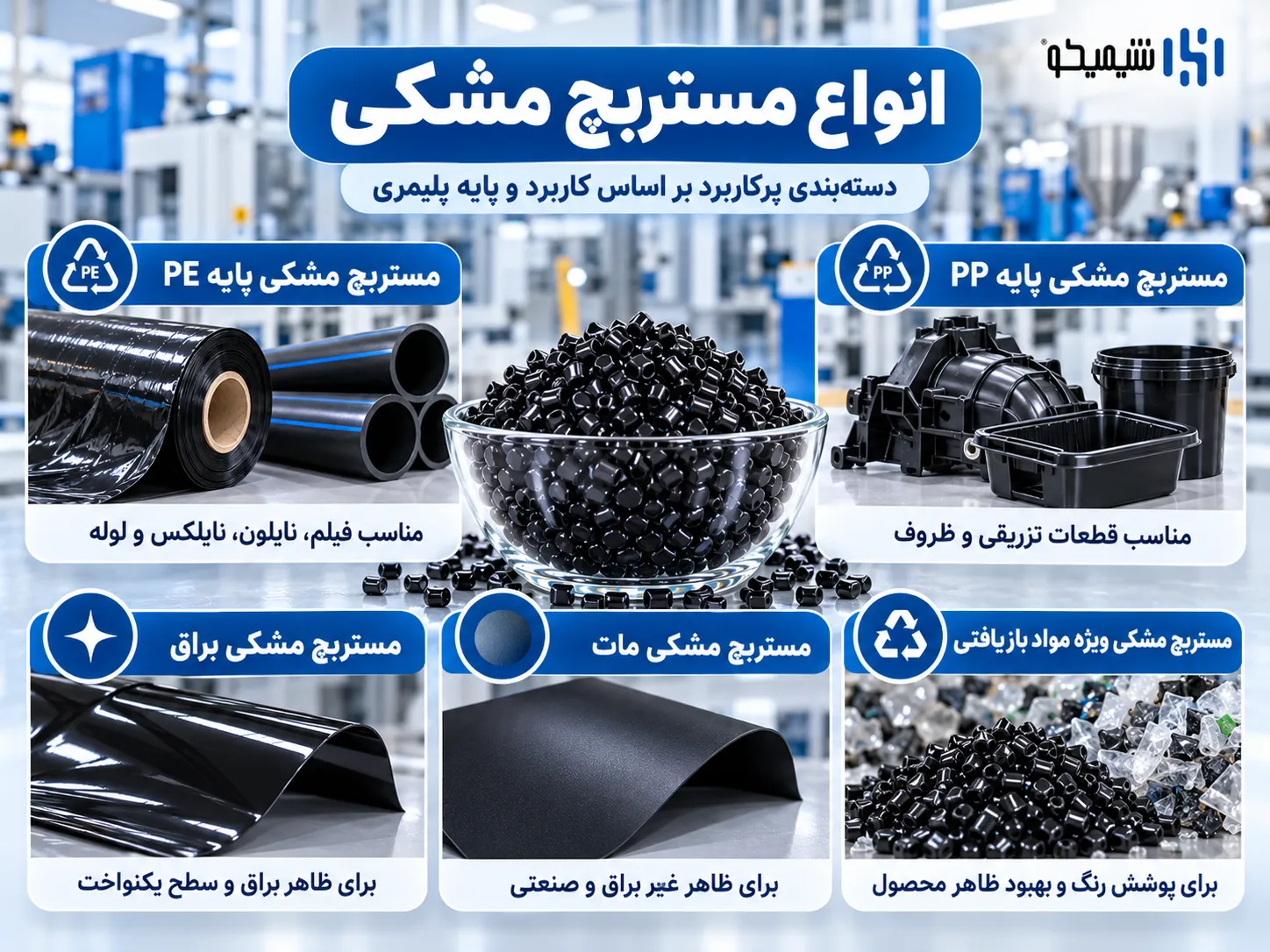 انواع مستربچ مشکی کدامند؟