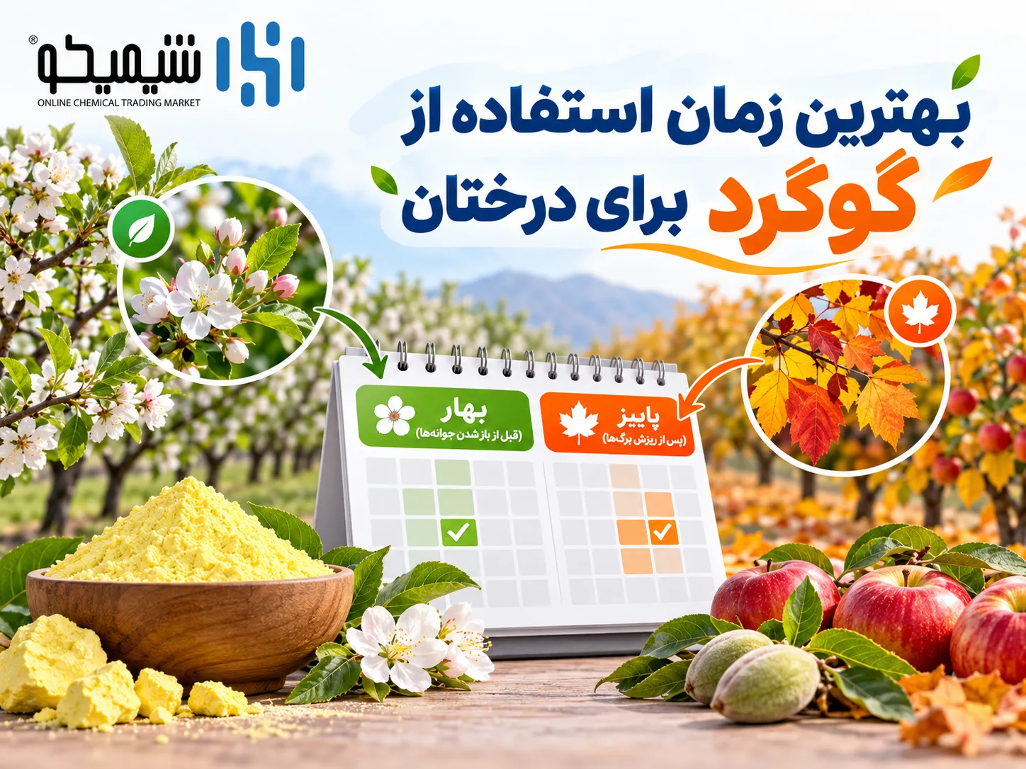 بهترین زمان استفاده از گوگرد برای درختان چه موقع است؟
