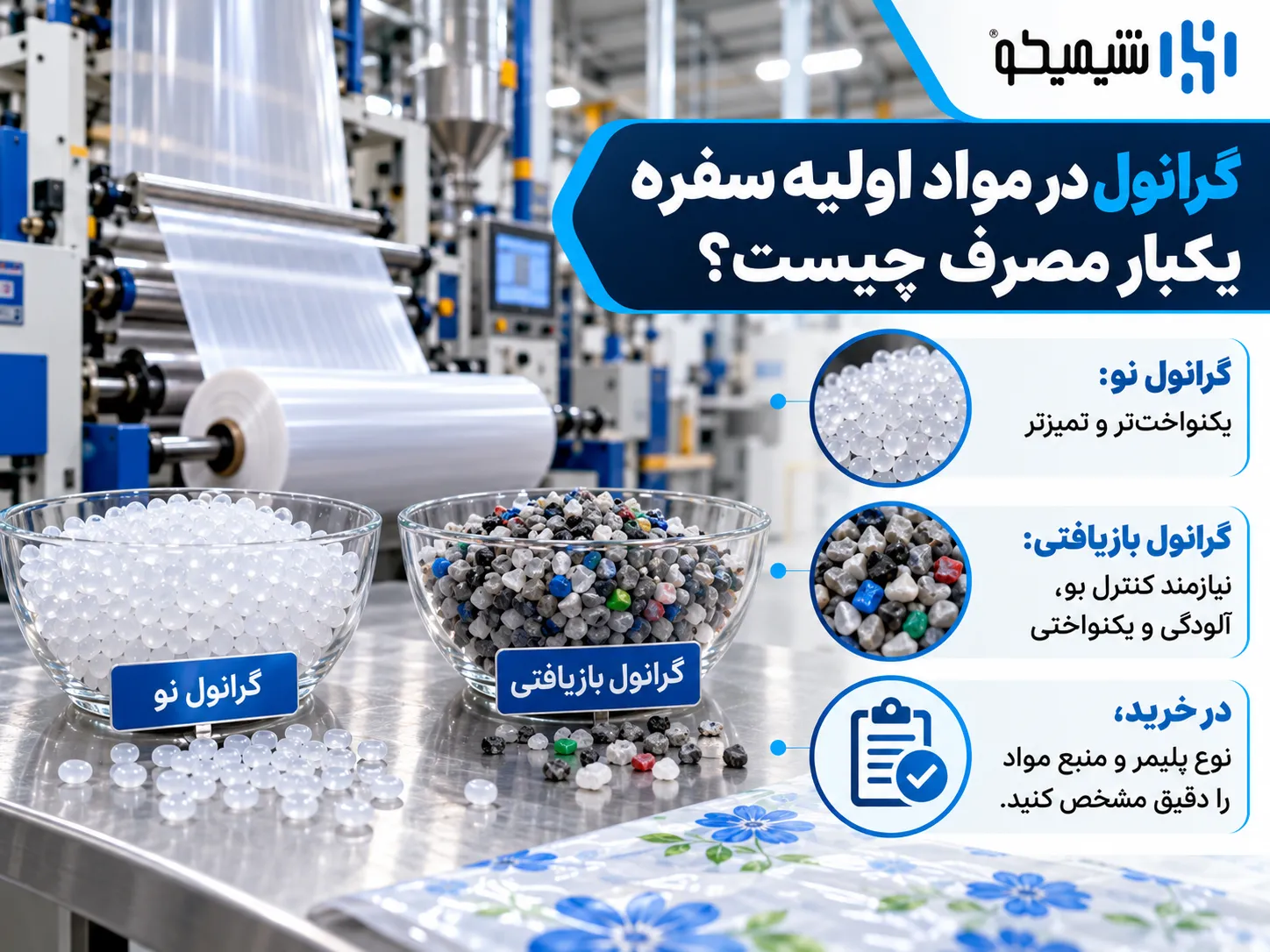 گرانول در مواد اولیه سفره یکبار مصرف چیست؟