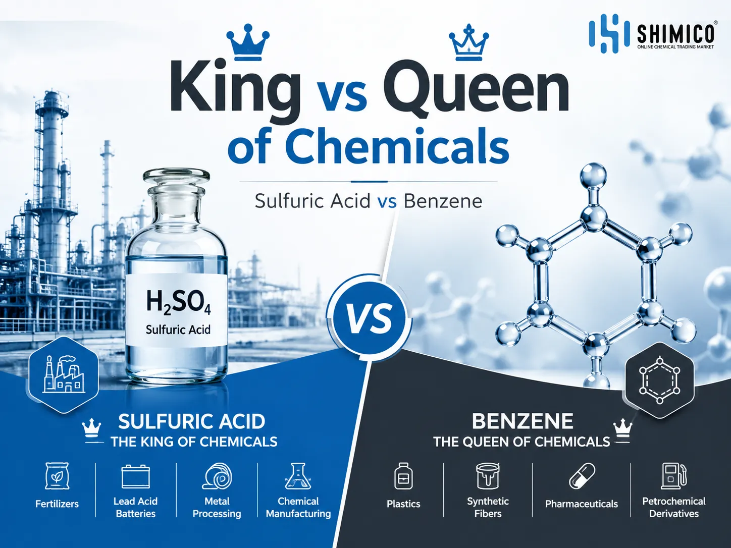 Why Sulfuric Acid Is King and Benzene Is Called Queen