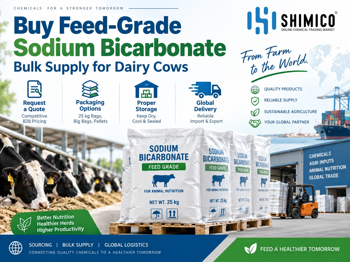 Buy Feed-Grade Sodium Bicarbonate for Dairy Cows: Bulk Purchasing Guide