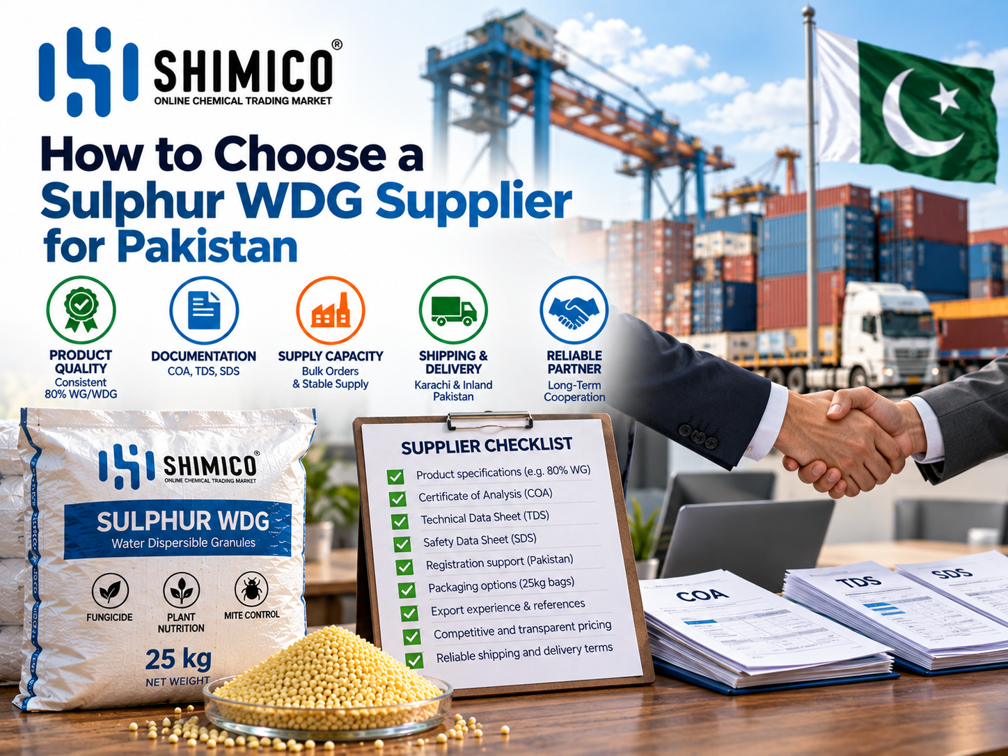How to Choose a Sulphur WDG Supplier for Pakistan