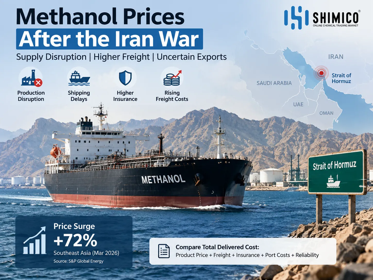 Methanol Prices After the Iran War: Supply, Freight and Buyer Risks