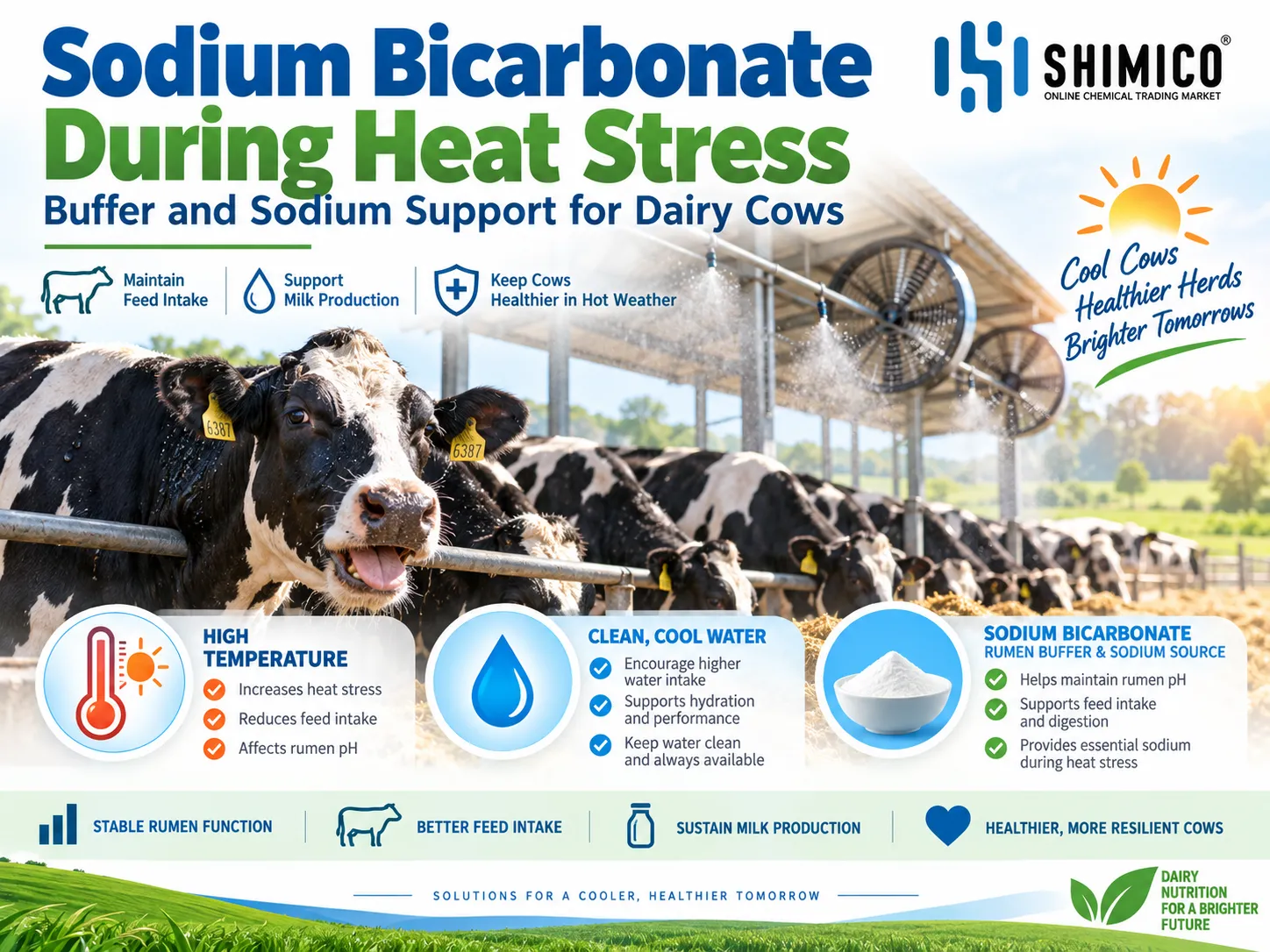 Sodium Bicarbonate for Dairy Cows During Heat Stress