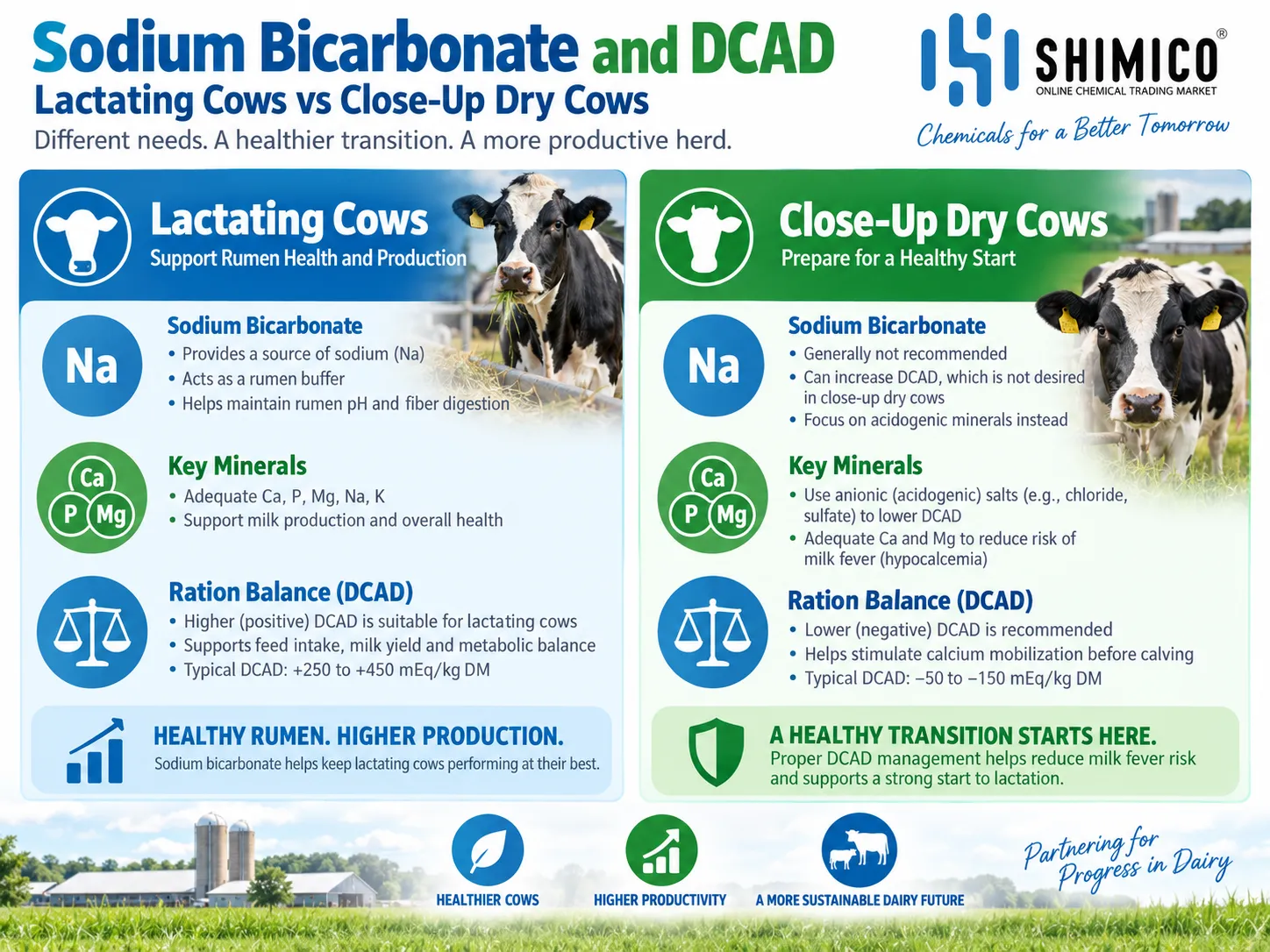 Sodium Bicarbonate for Dairy Cows and DCAD: Lactating Cows vs Close-Up Dry Cows