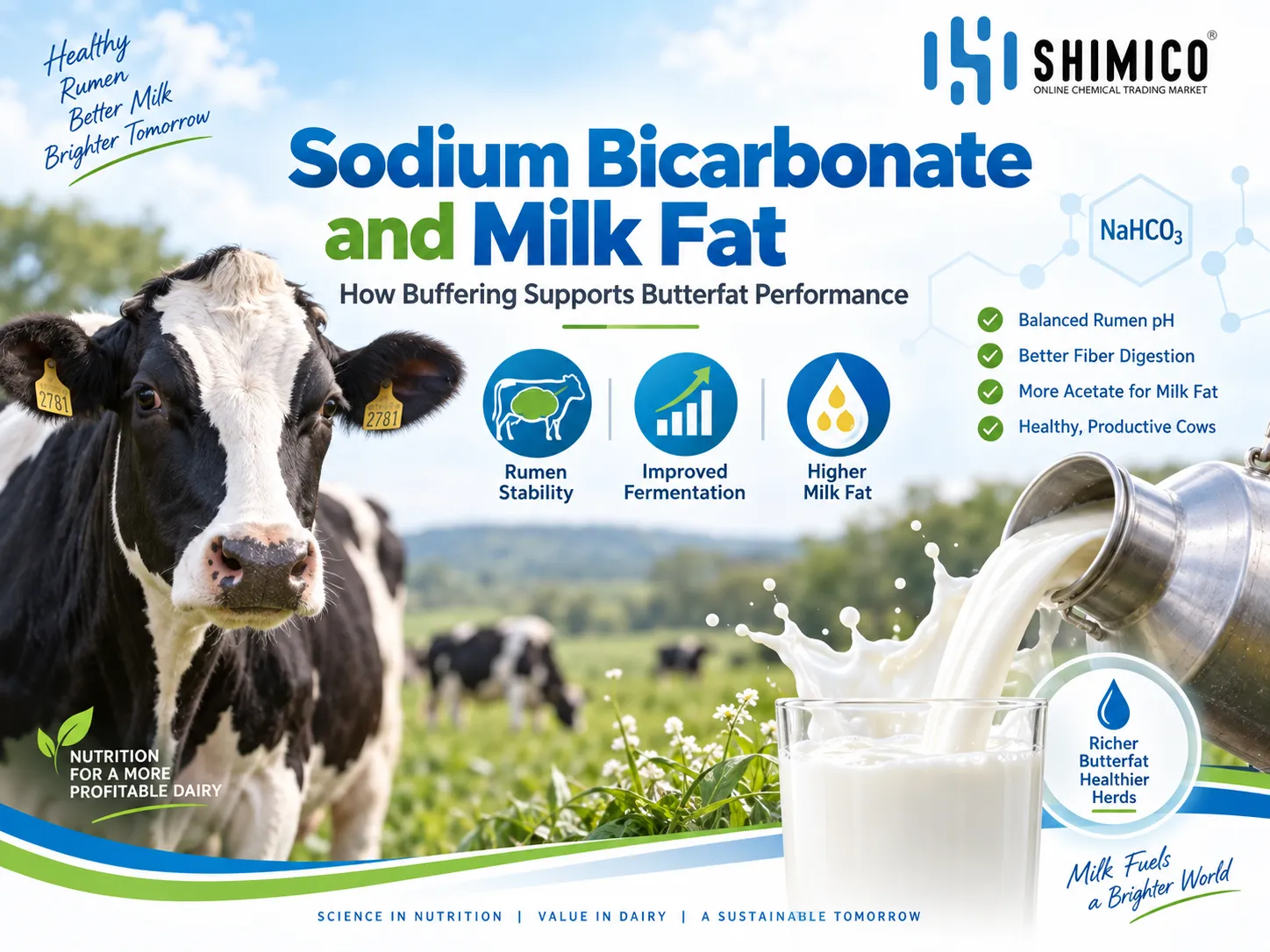 Sodium Bicarbonate for Dairy Cows: What It Is and Why It Works as a Rumen Buffer