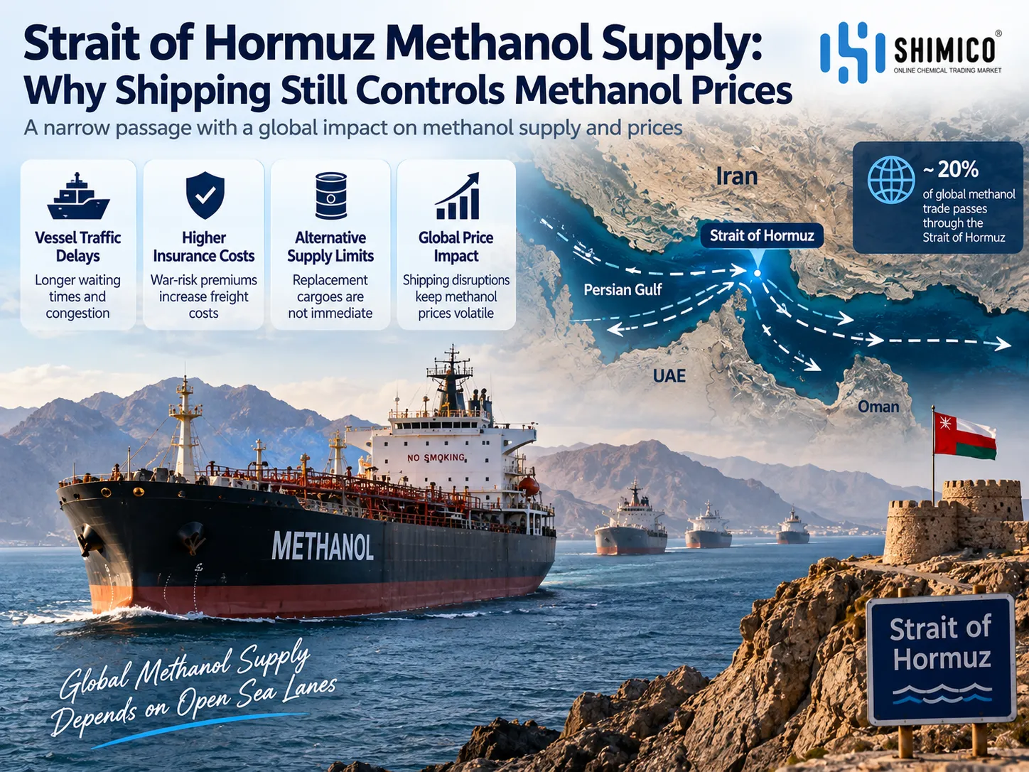 Strait of Hormuz Methanol Supply: Why Shipping Still Controls Methanol Prices