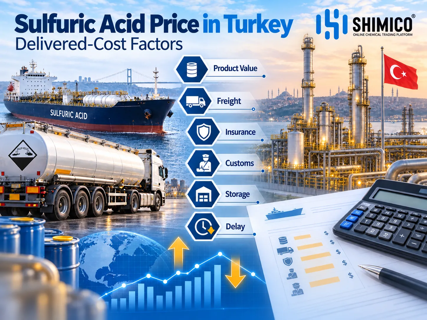 Sulfuric Acid Price in Turkey and Delivered-Cost Factors