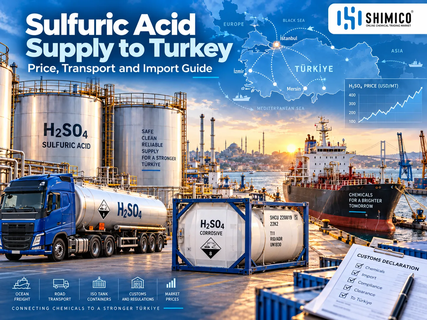 Sulfuric Acid Supply to Turkey: Price, Transport and Import Guide