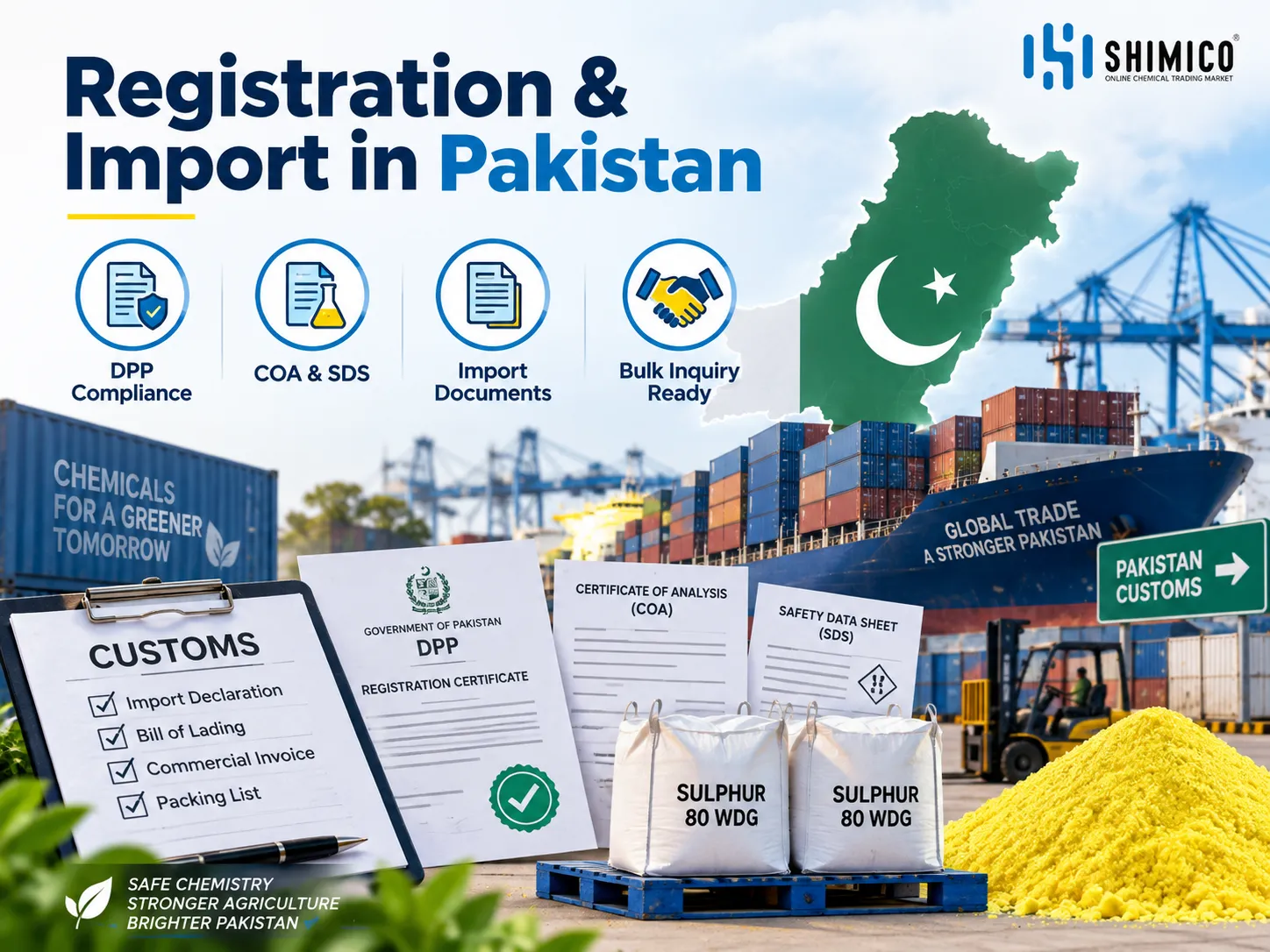 Sulphur 80 WDG Registration and Import Requirements in Pakistan