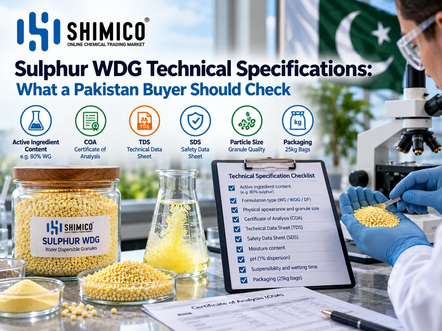 Sulphur WDG Technical Specifications: What a Pakistan Buyer Should Check