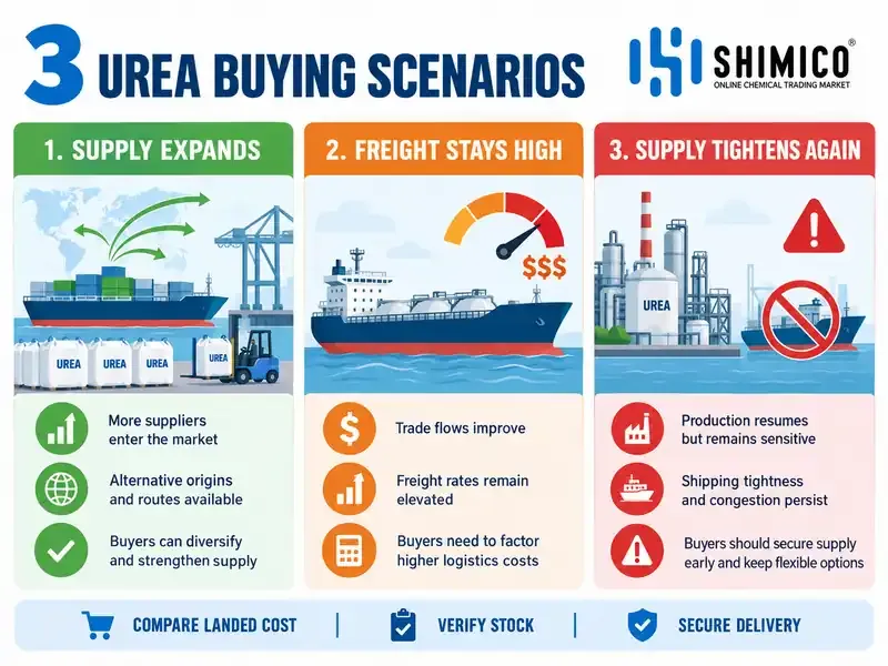 Urea Buying Strategy During the Iran War: Three Market Scenarios