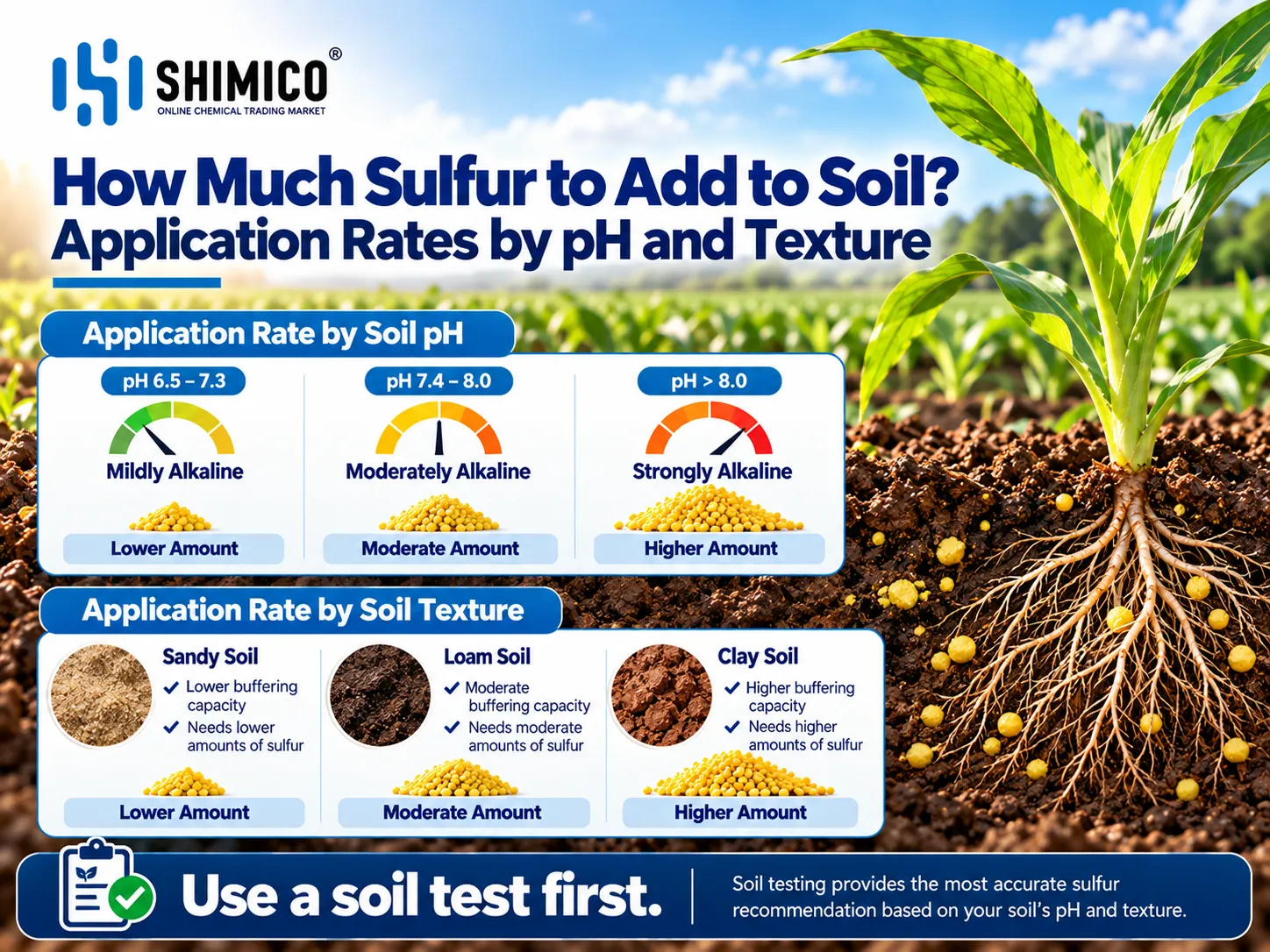 How Much Sulfur to Add to Soil Application Rates by pH and Texture_optimized