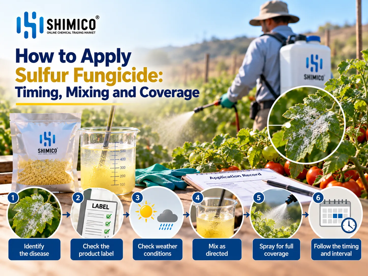 How to Apply Sulfur Fungicide: Timing, Mixing and Coverage
