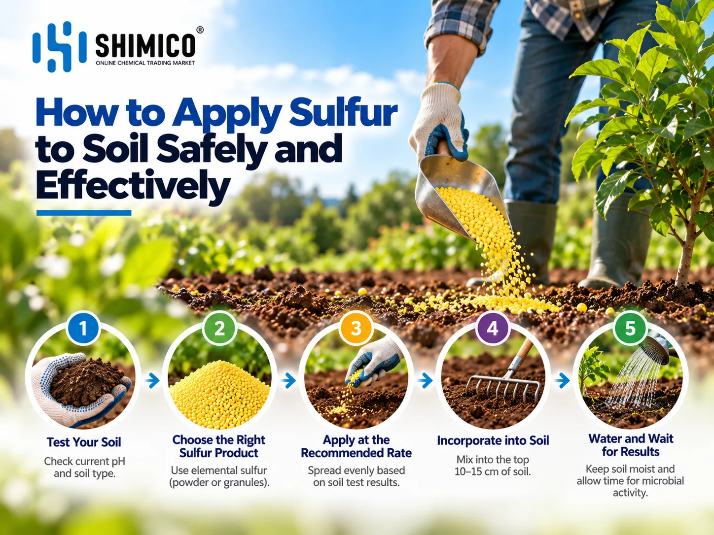 How to Apply Sulfur to Soil Safely and Effectively