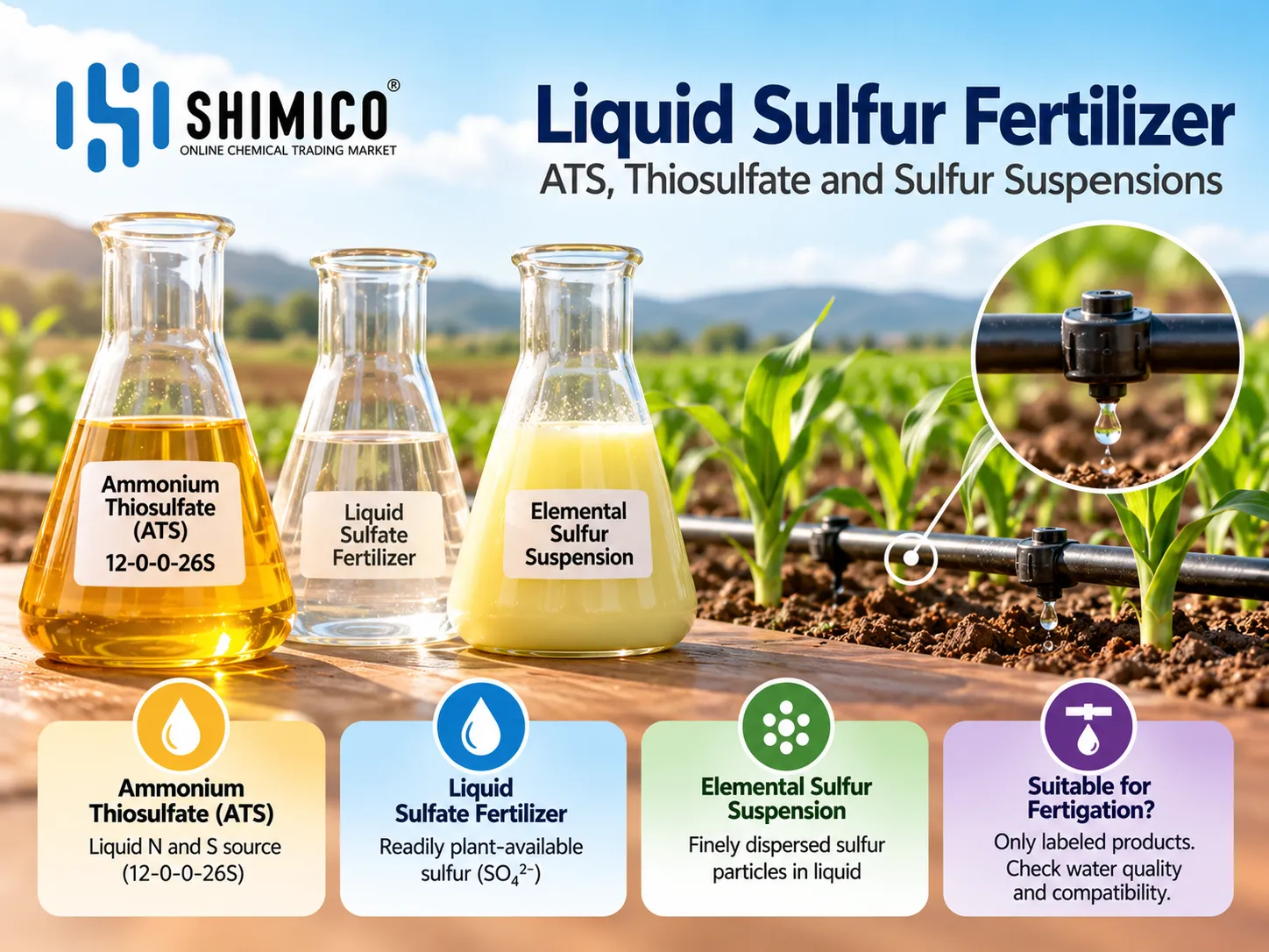 Liquid Sulfur Fertilizer: ATS, Thiosulfate and Sulfur Suspensions