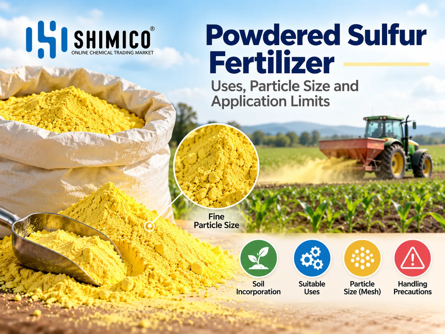 Powdered Sulfur Fertilizer: Uses, Particle Size and Application Limits