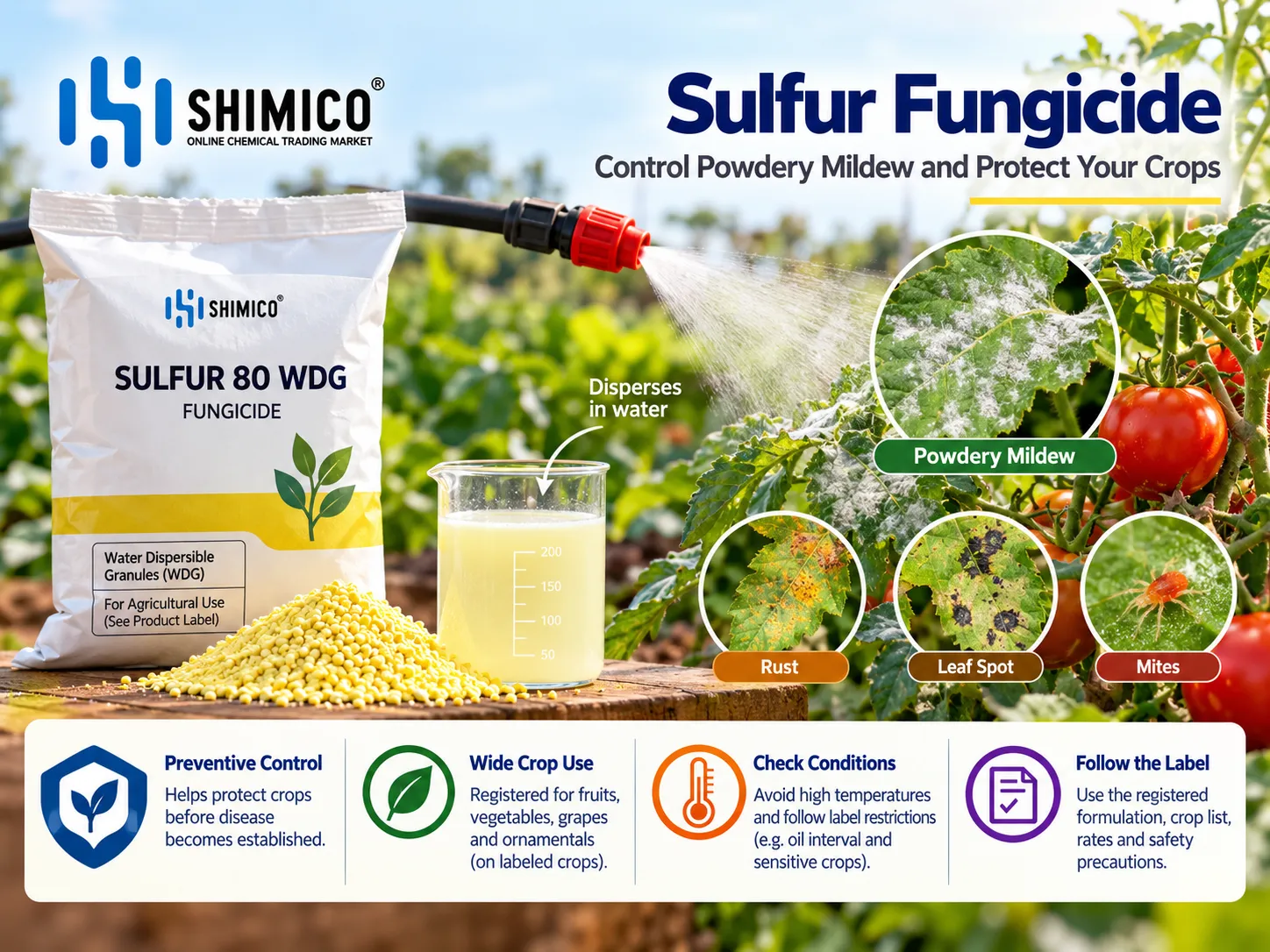 Sulfur Fungicide: How It Works, Uses and Safety Precautions