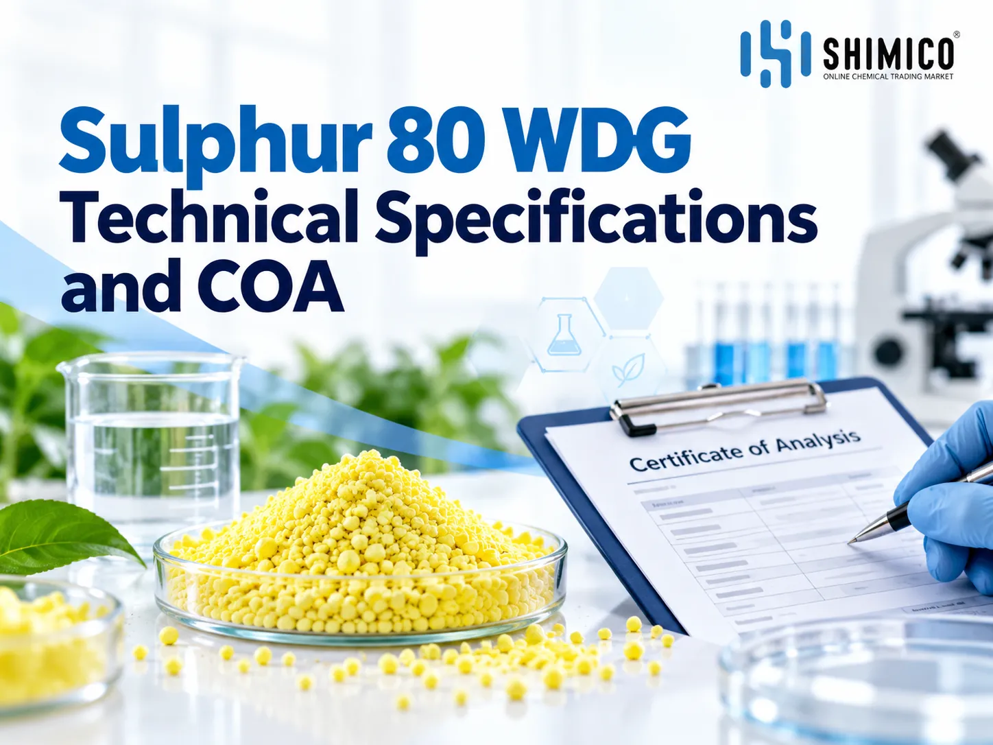 Sulphur 80 WDG Technical Specifications and COA